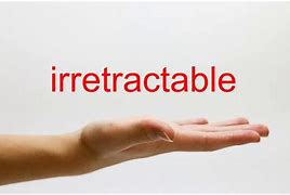 Image result for irretractable