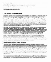 Image result for Psychology Essay Examples