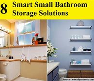 Image result for Small Bathrooms with Storage