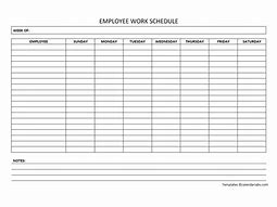 Image result for Weekly Employee Work Schedule Template