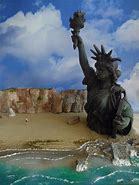 Image result for Images of Fallen Statue of Liberty in Planet of the Apes