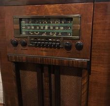Image result for Tall Vintage Radio and Record Player