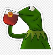 Image result for Kermit Drinking Tea White Background
