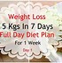 Image result for A 7-Day Diet Plan with Nutrients On the Side for Kids