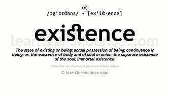 Image result for Exist Definition