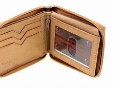 Image result for Men's Bifold Wallet with Zipper