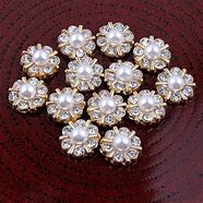 Image result for Silver and Rhinestone Accent Buttons for Drapes