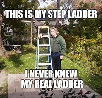 Image result for No Brain Ladder Meme