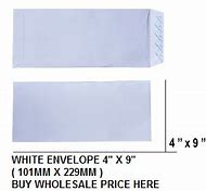 Image result for 4x9 White Envelopes