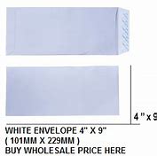 Image result for Envelope 4X9 White