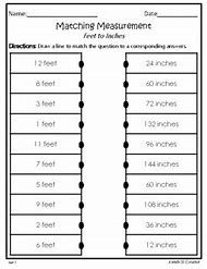 Image result for Inches/Feet Yards Chart