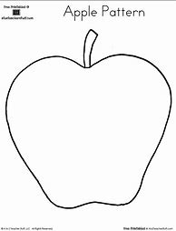 Image result for Printable Preschool Apple Worksheet
