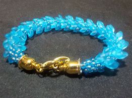 Image result for Aqua Blue Beaded Bracelet