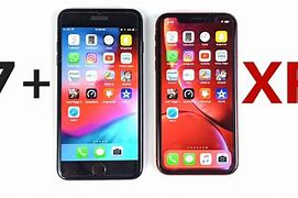 Image result for iPhone XR vs iPhone 7