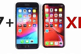 Image result for iPhone XR Next to iPhone 8 Plus