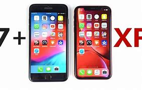 Image result for Apple XR iPhone vs 7Plus