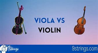 Image result for What Is Difference Between Violin and Viola