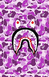 Image result for Purple Shark BAPE Wallpaper