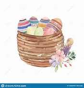 Image result for Watercolor Basket of Eggs Clip Art