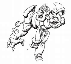 Image result for Sketches of a Anime Robot Black and White