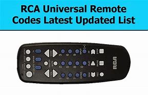 Image result for RCA TV Remote Codes List