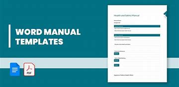 Image result for User Guide Manual Template Word