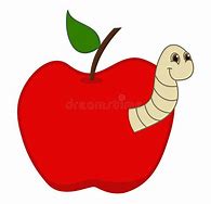 Image result for Maggot Apple Cartoon