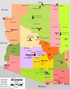 Image result for Arizona Map Showing Cities