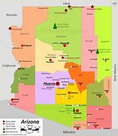 Image result for Arizona State Map Printable