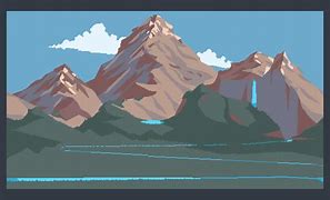 Image result for Pixel Art Mountain Background