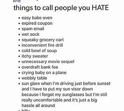 Image result for Funny Things to Call People