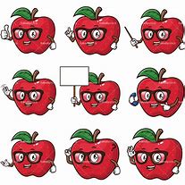 Image result for Teacher Apple Cartoon Pic