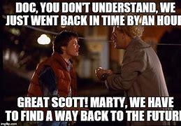 Image result for We're Going Back in Time Meme
