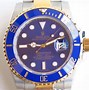 Image result for Replica Rolex Submariner Two Tone Blue