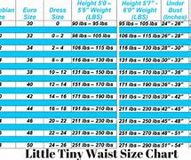 Image result for Pant Waist Size Chart