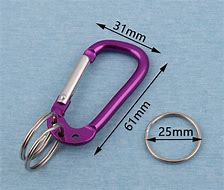 Image result for Aluminum Carabiner with Strap
