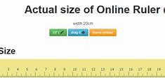 Image result for Ruler Inches Actual Size On Screen