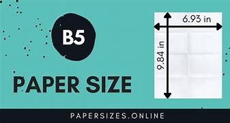 Image result for B5 Size in Onch