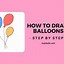 Image result for Party Balloons Drawing