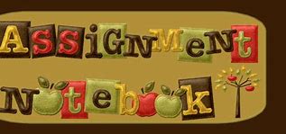 Image result for Assignment Notebook Word Art
