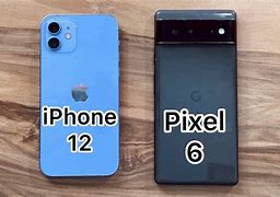 Image result for Pixel 6 vs iPhone Mini 12