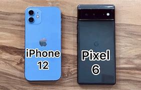 Image result for Pixel 6 vs iPhone Mini 12