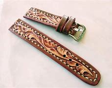 Image result for Tooled Leather Watch Bands