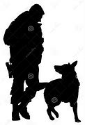 Image result for Police Dog Silhouette