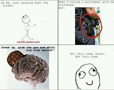 Image result for Guy with No Brain Meme