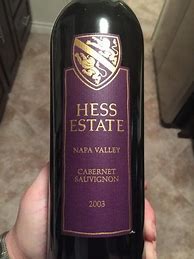 Image result for The Hess Collection Cabernet Sauvignon Hess Estate