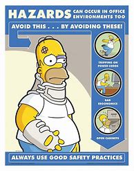 Image result for Simpsons Saftey Poster