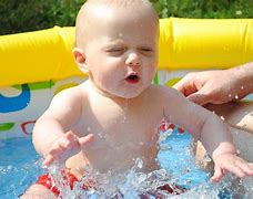 Image result for Baby in Pool