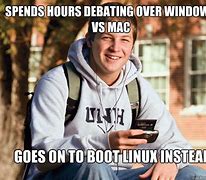 Image result for Windows vs Mac Vs. Linux Meme