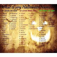 Image result for Halloween Name Generator